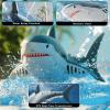 image4DRC 24Ghz Remote Control Shark Toys for Boys Kids Remote Control Boat Pool Toy with Light ampamp Spray Water Function for 8 Year Olds Kid Boys Girls Birthday GiftsS6WIFI