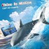 image4DRC 24Ghz Remote Control Shark Toys for Boys Kids Remote Control Boat Pool Toy with Light ampamp Spray Water Function for 8 Year Olds Kid Boys Girls Birthday GiftsS6WIFI