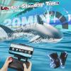 image4DRC 24Ghz Remote Control Shark Toys for Boys Kids Remote Control Boat Pool Toy with Light ampamp Spray Water Function for 8 Year Olds Kid Boys Girls Birthday GiftsS6WIFI