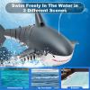 image4DRC 24Ghz Remote Control Shark Toys for Boys Kids Remote Control Boat Pool Toy with Light ampamp Spray Water Function for 8 Year Olds Kid Boys Girls Birthday GiftsS6