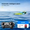 image4DRC Fast RC Boat for Pools and LakesRemote Control Boat with LED Lights24GHz High Speed RC Racing Boats for Lakes Low Battery AlarmCapsize Recovery Gifts Toys for Boys GirlsGreen