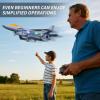 image4DRC Foam Remote Control Airplanes for Kids Adults RC Plane Airplane Toys for Boys Kids Beginners RC Planes Fighter Jet Helicopter Drones for Kids Adults 360 Flip Easy to FlyGrey3batteries