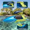 image4DRC RC BoatS4 Remote Control Boat for Kids Adults2 Modular Batteries20 MPH 24GHz High Speed Racing Boats for Pools and LakesWaterproof BoatsToys Gifts for Boys Girls