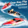 image4DRC S7 RC Boat for Adults ampamp Kids HighSpeed at 30KMH with 7 Mode LED Lights Remote Control Boat for Pools and Lakes 2 Rechargeable Batteries Ideal Water Play Toy Gift for Boys ampamp GirlsRed