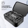 image4DRC V14 Professional Drone with 1080P Dual Camera Foldable HD FPV Mini Drone with 2 BatteriesTrajectory Flight ControlOne Key Take OffLand Toys Gifts for Teen Boys Girls Beginner
