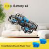 image4DRC V18 Mini Drone with 2 Control Methods for Kids Beginners 3D Flips Lights Headless Mode 3 Speeds Adjustable Auto Hover Altitude Hold 2 Batteries RC Quadcopter Drones Fly Gift Toy for Boys