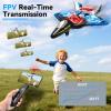 image4DRC V31 Foam RC Planes Remote Control Airplanes for Kids Adults 47 816 Remote Control Planes Fighter Jet with Light 360 Flip Fighter Jet Toy Gravity Sensing Stunt Roll Gifts for Kids BoysV313WIFI