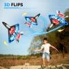image4DRC V31 Foam RC Planes Remote Control Airplanes for Kids Adults 47 816 Remote Control Planes Fighter Jet with Light 360 Flip Fighter Jet Toy Gravity Sensing Stunt Roll Gifts for Kids BoysV313WIFI