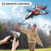 image4DRC V31 RC Plane with Camera Foam Remote Control Drones with Camera for Kids Adults 812 1216 Remote Control Airplane Fighter Jet with Light 360 Flip Fighter Jet ToyV31WIFI