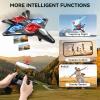 image4DRC V31 RC Plane with Camera Foam Remote Control Drones with Camera for Kids Adults 812 1216 Remote Control Airplane Fighter Jet with Light 360 Flip Fighter Jet ToyV31WIFI