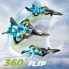 image4DRC V31 RC Plane with Camera Foam Remote Control Drones with Camera for Kids Adults 812 1216 Remote Control Airplane Fighter Jet with Light 360 Flip Fighter Jet ToyV31