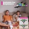 image4DRC V32 Foam Remote Control Airplanes RC Planes for Kids Adults RC Airplane Helicopter Drone Fighter Jet with Light 360 Flip Stunt Roll Airplane Toy Gifts for Kids Boys Adults BeginnersV32pink 3batteries