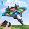 image4DRC V32 Foam Remote Control Airplanes RC Planes for Kids Adults RC Airplane Helicopter Drone Fighter Jet with Light 360 Flip Stunt Roll Airplane Toy Gifts for Kids Boys Adults BeginnersV324batteries