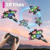image4DRC V32 Foam Remote Control Airplanes RC Planes for Kids Adults RC Airplane Helicopter Drone Fighter Jet with Light 360 Flip Stunt Roll Airplane Toy Gifts for Kids Boys Adults BeginnersV32pink 2batteries