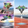 image4DRC V32 Foam Remote Control Airplanes RC Planes for Kids Adults RC Airplane Helicopter Drone Fighter Jet with Light 360 Flip Stunt Roll Airplane Toy Gifts for Kids Boys Adults BeginnersV32pink 3batteries