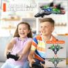 image4DRC V32 Foam Remote Control Airplanes RC Planes for Kids Adults RC Airplane Helicopter Drone Fighter Jet with Light 360 Flip Stunt Roll Airplane Toy Gifts for Kids Boys Adults BeginnersV32orange 2batteries