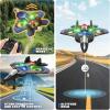 image4DRC V32 Foam Remote Control Airplanes RC Planes for Kids Adults RC Airplane Helicopter Drone Fighter Jet with Light 360 Flip Stunt Roll Airplane Toy Gifts for Kids Boys Adults BeginnersV32blue 3batteries