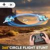 image4DRC V39 Foam Remote Control Airplanes RC Planes with CameraRC Airplane Fighter Jet with LightGravity Control AutoFollow Trajectory FlightOne Key Take Off 2 BatteriesBlue