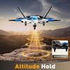 image4DRC V39 Foam Remote Control Airplanes RC Planes with CameraRC Airplane Fighter Jet with LightGravity Control AutoFollow Trajectory FlightOne Key Take Off 2 BatteriesBlue