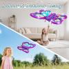 image4DRC V40 RC PlanesRemote Control ButterflyDrone with LED Lights RC Quadcopter for Kids3D Flip Altitude Hold Flying Airplane Toys for Beginners Boys ampamp Girls 2 Battery