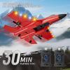 imageFoam RC Plane with 3 Batteries Remote Control Airplane RC Jet Helicopter Plane for Kids Adults Beginner Easy to Fly RC Fighter Remote Control Aircraft with Automatic Balance Gyro for Adult KidsRed2 Batteries