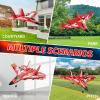imageFoam RC Plane with 3 Batteries Remote Control Airplane RC Jet Helicopter Plane for Kids Adults Beginner Easy to Fly RC Fighter Remote Control Aircraft with Automatic Balance Gyro for Adult KidsRed2 Batteries