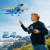 imageFoam RC Plane with 3 Batteries Remote Control Airplane RC Jet Helicopter Plane for Kids Adults Beginner Easy to Fly RC Fighter Remote Control Aircraft with Automatic Balance Gyro for Adult KidsBlue3 Batteries
