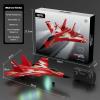 imageFoam RC Plane with 3 Batteries Remote Control Airplane RC Jet Helicopter Plane for Kids Adults Beginner Easy to Fly RC Fighter Remote Control Aircraft with Automatic Balance Gyro for Adult KidsRed2 Batteries