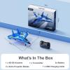 imageFoam RC Plane with 3 Batteries Remote Control Airplane RC Jet Helicopter Plane for Kids Adults Beginner Easy to Fly RC Fighter Remote Control Aircraft with Automatic Balance Gyro for Adult KidsBlue2 Batteries