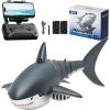 image4DRC 24Ghz Remote Control Shark Toys for Boys Kids Remote Control Boat Pool Toy with Light ampamp Spray Water Function for 8 Year Olds Kid Boys Girls Birthday GiftsS6WIFI