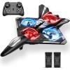 image4DRC V31 Foam RC Planes Remote Control Airplanes for Kids Adults 47 816 Remote Control Planes Fighter Jet with Light 360 Flip Fighter Jet Toy Gravity Sensing Stunt Roll Gifts for Kids BoysV313