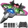 image4DRC V32 Foam Remote Control Airplanes RC Planes for Kids Adults RC Airplane Helicopter Drone Fighter Jet with Light 360 Flip Stunt Roll Airplane Toy Gifts for Kids Boys Adults BeginnersV32pink 3batteries