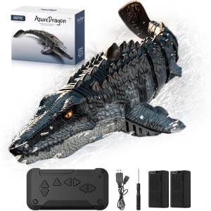 image4DRC 24Ghz Remote Control Shark Toys for Boys Kids Remote Control Boat Pool Toy with Light ampamp Spray Water Function for 8 Year Olds Kid Boys Girls Birthday GiftsS11