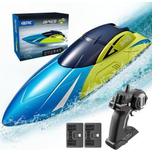 image4DRC RC BoatS4 Remote Control Boat for Kids Adults2 Modular Batteries20 MPH 24GHz High Speed Racing Boats for Pools and LakesWaterproof BoatsToys Gifts for Boys Girls