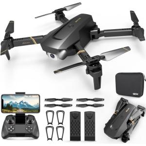 image4DRC V4 Drone with Camera 1080P FPV Foldable Mini Drone for beginners adults Gravity Control AutoFollow Trajectory FlightOne Key Take Off 2 Batteries Drones for Kids