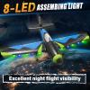 image4DRC V17 Foam Remote Control Airplanes RC Planes for Kids Adults 47 816 RC Airplane Fighter Jet with Light 360 Flip Fighter Jet Toy Gravity Sensing Stunt Roll Airplane Toy Gifts for Kids BoysG8