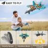 image4DRC V17 Foam Remote Control Airplanes RC Planes for Kids Adults 47 816 RC Airplane Fighter Jet with Light 360 Flip Fighter Jet Toy Gravity Sensing Stunt Roll Airplane Toy Gifts for Kids BoysV17
