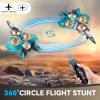image4DRC V17 Foam Remote Control Airplanes RC Planes for Kids Adults 47 816 RC Airplane Fighter Jet with Light 360 Flip Fighter Jet Toy Gravity Sensing Stunt Roll Airplane Toy Gifts for Kids BoysV17