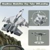 image4DRC V17 Foam Remote Control Airplanes Rc Planes for Kids Adults 47 816 Remote Control Planes Fighter Jet with Light 360 Flip Fighter Jet Toy Gravity Sensing Stunt Roll Gifts for Kids BoysG1grey