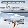 image4DRC V17 Foam Remote Control Airplanes Rc Planes for Kids Adults 47 816 Remote Control Planes Fighter Jet with Light 360 Flip Fighter Jet Toy Gravity Sensing Stunt Roll Gifts for Kids BoysG1grey