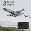 image4DRC V17 Foam Remote Control Airplanes Rc Planes for Kids Adults 47 816 Remote Control Planes Fighter Jet with Light 360 Flip Fighter Jet Toy Gravity Sensing Stunt Roll Gifts for Kids BoysG1grey