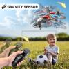 image4DRC V17 Foam Remote Control Airplanes Rc Planes for Kids Adults 47 816 Remote Control Planes Fighter Jet with Light 360 Flip Fighter Jet Toy Gravity Sensing Stunt Roll Gifts for Kids BoysV17