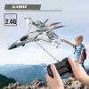 image4DRC V17 Foam Remote Control Airplanes Rc Planes for Kids Adults 47 816 Remote Control Planes Fighter Jet with Light 360 Flip Fighter Jet Toy Gravity Sensing Stunt Roll Gifts for Kids BoysG1grey
