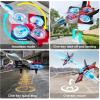 image4DRC V39 RC Plane with Camera for Adults Kids RC Airplane Fighter Jet 24GHz RTF Glider Aircraft Plane ToysWaypoint FunctionsAltitude Hold Gesture Selfie3D Flips2 BatteriesRedRed