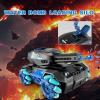 image4DRC Y1 RC Truck That Shoots Drift Gesture Car RC Monster Truck Scale Water Bullet Shooting All Terrain 4WD Battle Stunt Car with 360Rotating Lights Music for Birthday Gifts Kids Age 47 812 yr