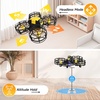 image:image4DRC V18 Mini Drone for Kids Beginners RC Quadcopter with 2 Control Modes Headless Mode Altitude Hold Auto Hover 3 Speeds 3D Flips LED Lights 2 Batteries Gift Toy for BoysYellow
