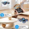 image:image4DRC V18 Mini Drone for Kids Beginners RC Quadcopter with 2 Control Modes Headless Mode Altitude Hold Auto Hover 3 Speeds 3D Flips LED Lights 2 Batteries Gift Toy for BoysBlue