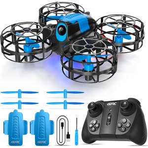 image:image4DRC V18 Mini Drone for Kids Beginners RC Quadcopter with 2 Control Modes Headless Mode Altitude Hold Auto Hover 3 Speeds 3D Flips LED Lights 2 Batteries Gift Toy for BoysBlue