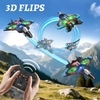 image:image4DRC V32 Foam RC Airplane Drone with 4 Batteries 80 Mins Long Flight RC Plane Helicopter Fighter Jet for Kids Adults 816 360 Flip Stunt RC Airplane Helicopter with LED Lights Gift for BoysLight Blue4 Batteries