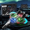 image:image4DRC V32 Foam RC Airplane Drone with 4 Batteries 80 Mins Long Flight RC Plane Helicopter Fighter Jet for Kids Adults 816 360 Flip Stunt RC Airplane Helicopter with LED Lights Gift for BoysLight Blue2batteries